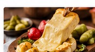 Raclette cheese and potatoes